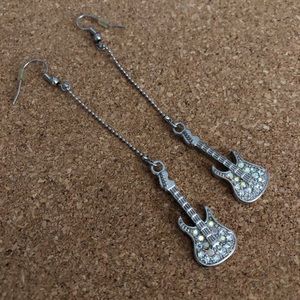 guitar earrings